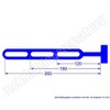 2 x Rubber Strip Rubber Band for Car Trailer Tarpaulin