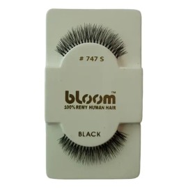 Pestañas Postizas Tira Bloom 747S Pelo Natural Tipo Mink Negro Volumen