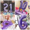 SNOWZAN Balloons 15th Birthday Decoration Purple 40 Inch Giant Numbers