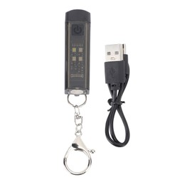 Keychain Flashlight Plastic 2 Lighting Mode Magnetic USB Rechargeable Portable Mini Pocket Keychain Emergency Light for Camping Hiking Fishing