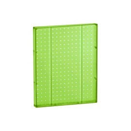 Azar Displays 771620-GRE Plastic Pegboard for Wall Organization - Garage Tool Organizer Wall Mount (Pack of 2) - 1-Sided Durable Wall Panel Organizer (16” W x 20” H x 1” D) - Garage Organizer (Green)