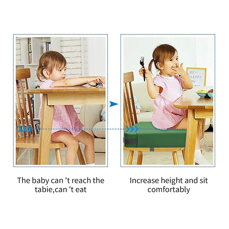 Toddler Booster Seat for Dining Table, PU Washable Double Safe