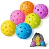 FASIUCHOI 6 Pack Pickle Ball with 40 Holes, Pickleballs High