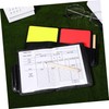 KOMBIUDA 2set Soccer Referee Kit Red Yellow Cards Referee Accessory