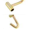 QWORK 4 Pack 2" Heavy Duty Tie Down J Hook