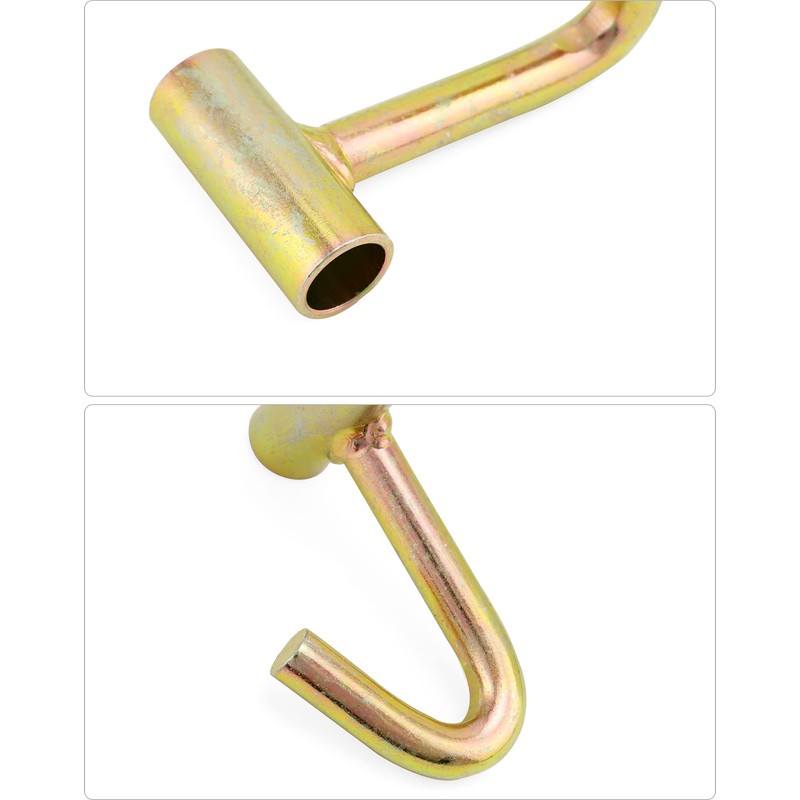 QWORK 4 Pack 2" Heavy Duty Tie Down J Hook