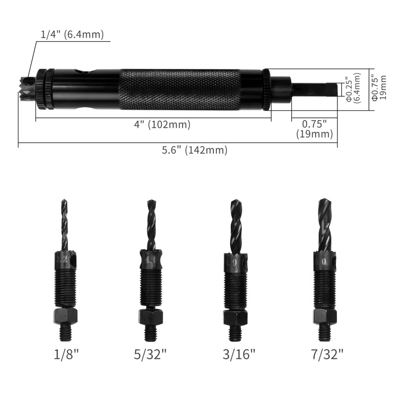 Minova Rivet Removal Tool, Rivet Removal Drill Bit, Suitable with
