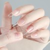 Medium Coffin Clear Nail Tips 600pcs Full Cover Soft Acrylic