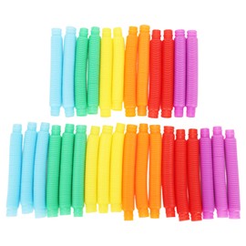Pack of 30 Pop Tubes, Stretchable, Bendable Sensory Toy Tubes with Hearing Stimulation, Development of Fine Motor Skills for with ADHD and Autism