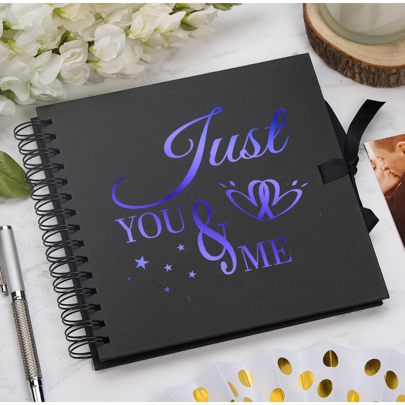 Love Story You and Me Keepsake Scrapbook Photo Album, Spiral