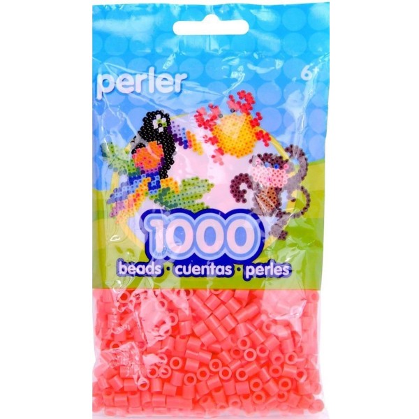 Perler Bulk Buy: 5 x 1,000 Perler hot coral Color