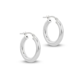 Hurley Burley Women's Sterling Silver Chunky Hoop Earrings