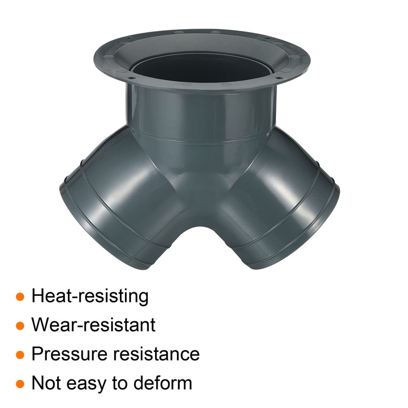 PATIKIL 3 Way Duct Splitter, 3"x3"x4" Y Reducer Connector Air