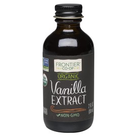 Frontier Co-op Organic Vanilla Extract, 2 Ounce Glass Bottle, Buttery Smooth, Sugar-Free Flavor For Smoothies and More