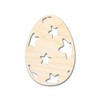 Unfinished Wood Starry Egg Shape Easter Craft up to 46"