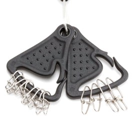 Daiichi #32135 Noobiner D Carabiner Safety Rope with Snap Holder Black (1356)