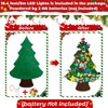 Felt Christmas Tree Set for Toddlers Kids with 5m/16.4ft Led