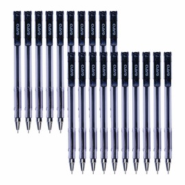 CLARO Technik Ballpoint Pens, BLACK, Fine Point (0.7mm), Pack of 50, Smooth Ball Pens, Pens for School Office Home Everyday Use