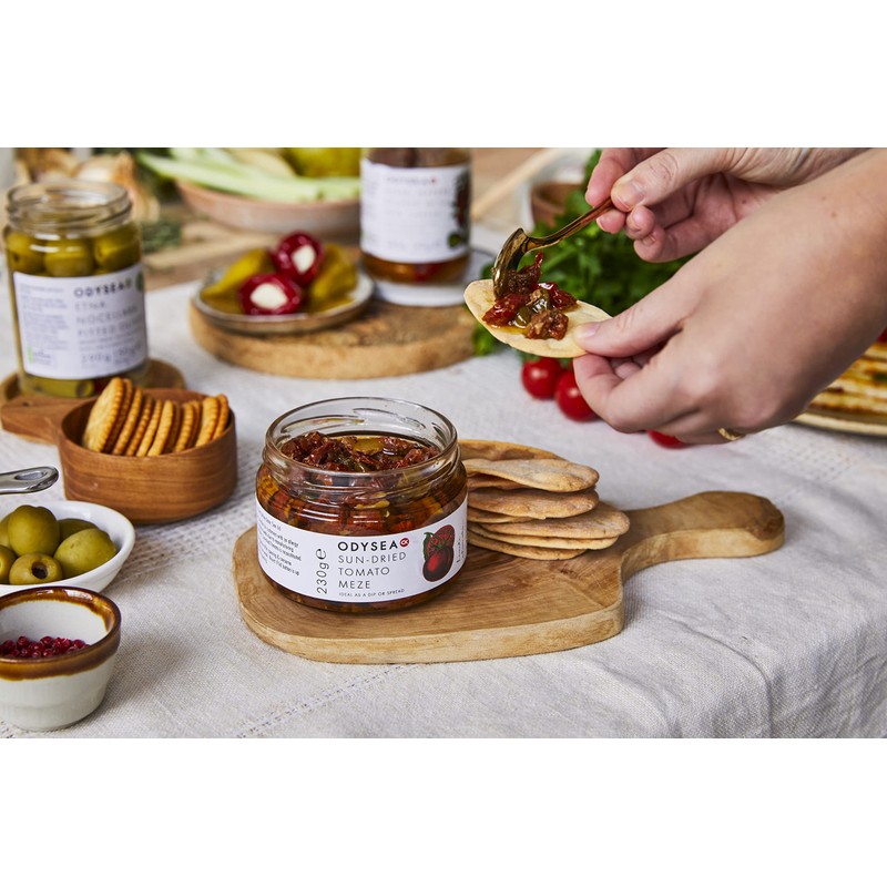 Odysea Sun-Dried Tomato Meze, Glass Jar, 230 g