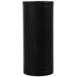 CATIEBYE 1 Pcs Car Tissue Box Round Container Black Car Tissue Holder Car Tissue Dispenser for Car Cup Holder