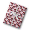 Funny Surfing Santa Thick Gift Wrap, Tropical Surf Theme Wrapping