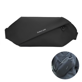FLYAMAPIRIT Bum Bag Men's Waist Bag Waterproof Chest Bag Stylish Sling Bag Outdoor Sports Belt Bag for Running, Hiking, Cycling, Travel, etc., black, Bum Bag