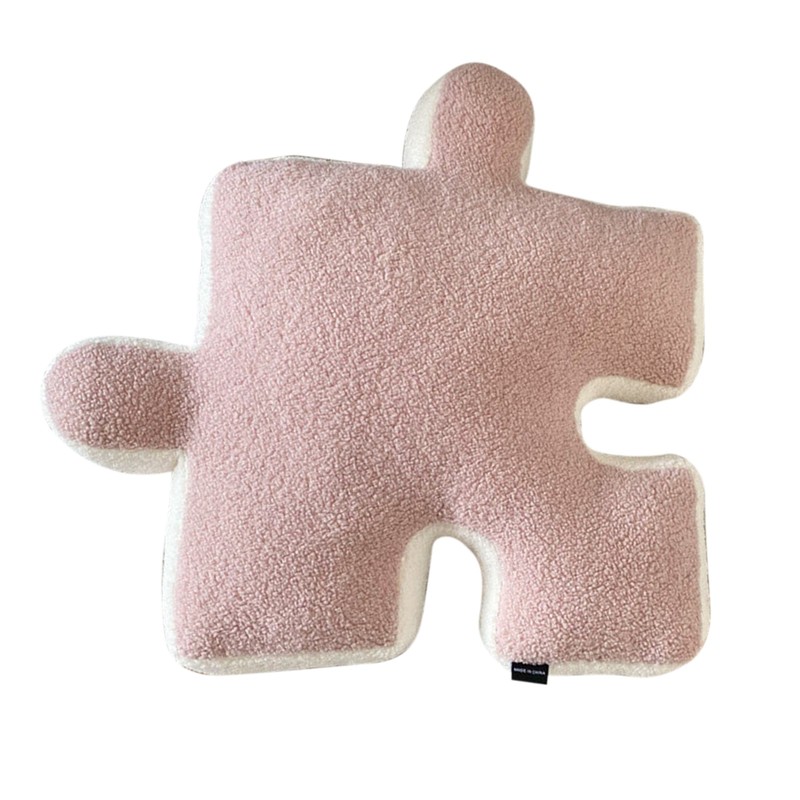 Plush Throw Pillow Ultra Soft Cushion Puzzle Special Shaped for