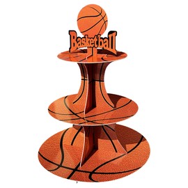 3 Tier Basketball Cupcake Stand Basketball Party Decorations Basketball Party Favors Basketball Birthday Party Decorations