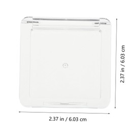 SAFIGLE 3pcs Transparent Square Makeup Box Empty Containers for Highlighter Blush and Eyeshadow Versatile Storage for Daily Use and Travel Design for Easy Organization