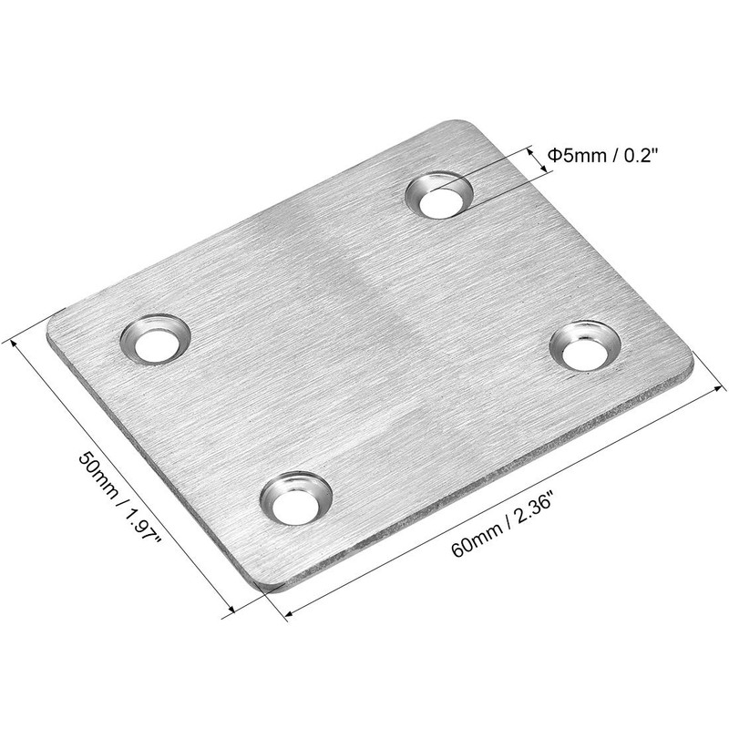 sourcing map Repair Plate, 60mm x 50mm, Flat Fixing Mending