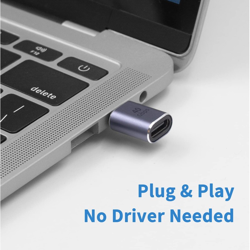 Poyiccot USB Type C Extension Adapter, 40Gbps Type C Extension