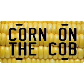 CORN ON THE COB Restaurant or Food Truck Concession License plate