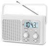 DreamSky Portable AM/FM Radio with Digital Display Battery or Plug-in