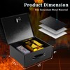 Dalmbox Portable Metal Safe Box with Dual Combination and Key
