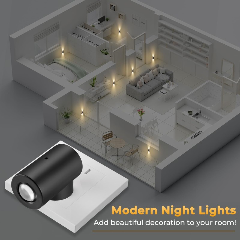LED Night Lights Plug into Wall,Dimmable Plug in Night Light,