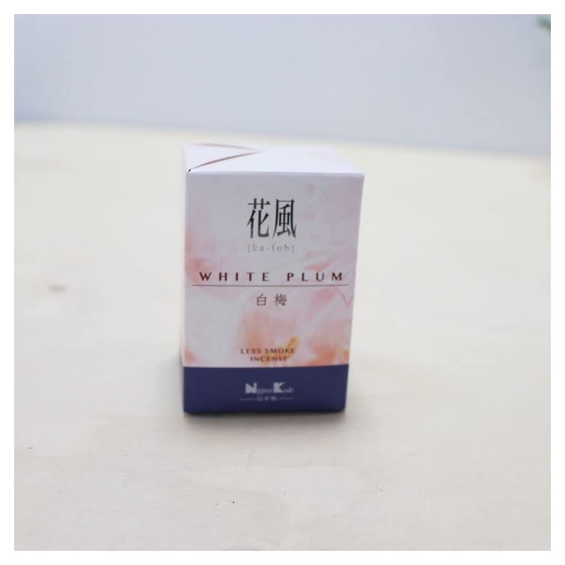 Mini Incense Sticks, Flower-style, Smoke-less, Refreshing Scent, White Plum, 2.8