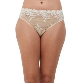 Wacoal womens Embrace Lace Hi-cut Panty Briefs, Nude/Ivory, Medium US
