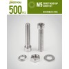 500 Piece M5 Screws Set, Hexagonal Screws Nuts Set, Stainless