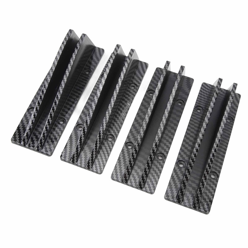 4PCS Car Rear Lower Spoiler Sporty Universal Rear Bumper Chassis