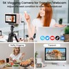 SOPPY 5K Digital Camera with WiFi Transfer, 75MP Vlogging, 18X