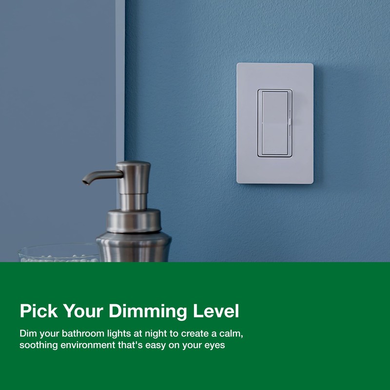 Lutron Diva LED+ Dimmer Light Switch for Dimmable LED, Halogen,