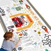 Naozinebi Race Car Giant Coloring Poster Large Racing Theme Drawing