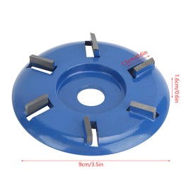 Wood Grinding Disc for Angle Grinder, 90 mm 6 Teeth Wood Carving Disc Carving Disc Angle Grinder Chainsaw Cutter Milling Tool Sanding Discs for Shaping Grinding Carving