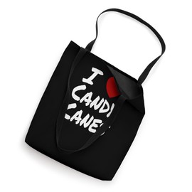 I Heart (Love) Candy Canes Winter Peppermint Christmas Tote Bag