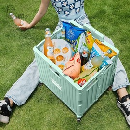 Foldable 360-Degree Swivel Wheel Shopping Cart & Hand Truck Mint Carrier 3ea