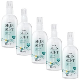 5 X Bottles Avon Skin So Soft Original Dry Oil Spray Bonus Size 8.45 fl oz