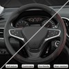 GIANT PANDA PU Leather Steering Wheel Cover Compatible with Renault
