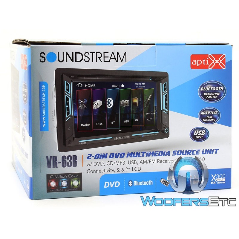 Soundstream VR‐63B in Dash Media, 6.2"