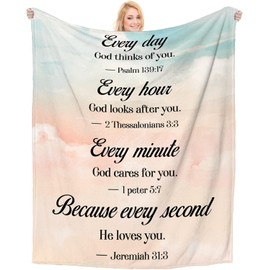 Christian Gifts for Women Men, Christmas Christian Gifts, Fleece Blanket Baptism Gifts for Girls Adults, Religious Easter Gifts for Women, Confirmation Gifts for Girls, Inspirational Gifts for Women