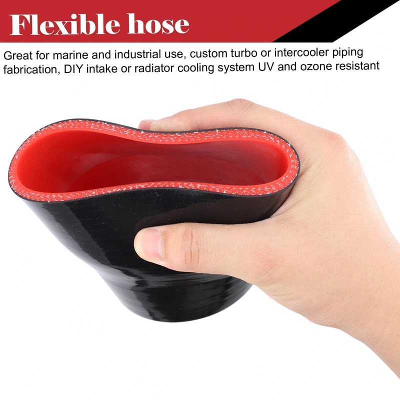ID 2.5" to 3" Silicone Coupler Hose Straight Reducer,5-Ply Super